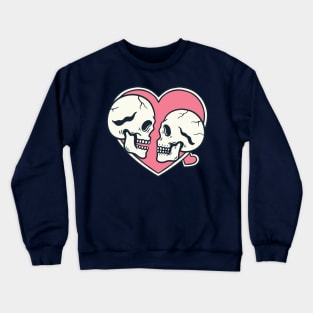 Romantic Skull Pink Crewneck Sweatshirt